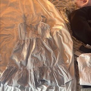 Brandy Melville Light Blue Ruffled Kids Dress